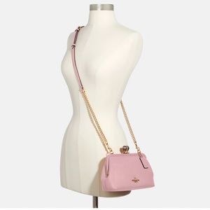 Coach Kisslock blush pink crossbody
